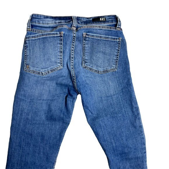 KUT From The Kloth Womens Size 2 Blue Distressed Mia Toothpick Skinny Jeans‎ - Picture 8 of 10